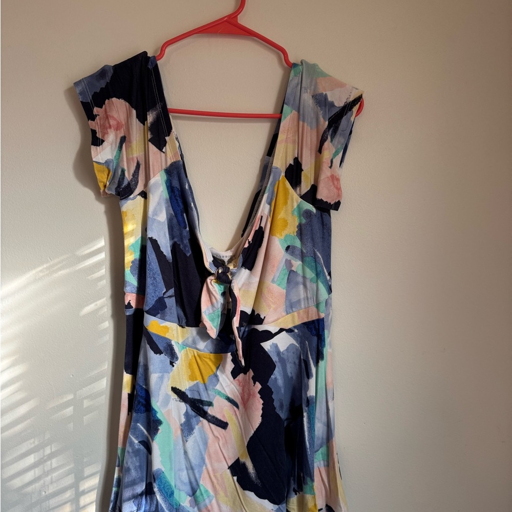 Multicolor Abstract Women's Top